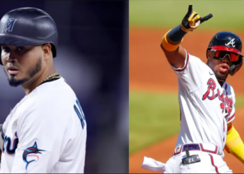 Ronald Acuña y Luis Arráez