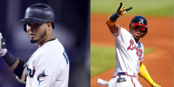 Ronald Acuña y Luis Arráez