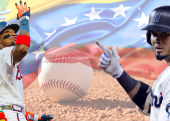 Luis Arráez y Ronald Acuña Jr