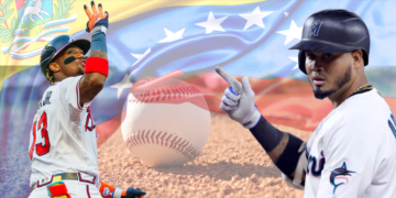 Luis Arráez y Ronald Acuña Jr